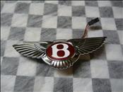 Bentley Continental GT GTC Trunk Badge Emblem with Electric Push Botton "Red" 3W0853630K, 3W0.853.630.K OEM OE