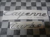 Porsche Cayenne Turbo Rear Emblem Badge Nameplate 95555903900 OEM A1