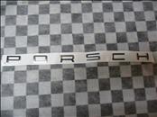 Porsche Cayenne Lift Gate Emblem Badge Nameplate Chrome 95855968701 OEM A1
