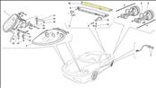 Ferrari 360 F430 Third brake insulation Isolante per stop light,#22 on diagram - Used Auto Parts Store | LA Global Parts