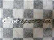 Porsche Cayenne Rear Satin Aluminum Emblem "Cayenne" 955559038014W9 OEM A1