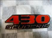 Ferrari 430 Scuderia Rear Emblem Targhetta "430 Scuderia" 80624100 OEM OE