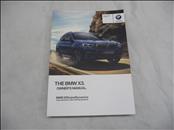 2017 2018 BMW X3 G01 Owner's Manual Book 01402721427 OEM OE