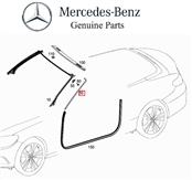 2017 2018 Mercedes Benz C300 Coupe Right Passenger Side Molding Trim Strip, Matte Silver A2056700602 2B12 ; A20567006022B12 OEM OE