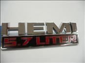 2013 2014 2015 2016 2017 2018 Ram 1500 2500 3500 Front Fender "HEMI 5.7 LITER" Emblem 68149700AB OEM A1