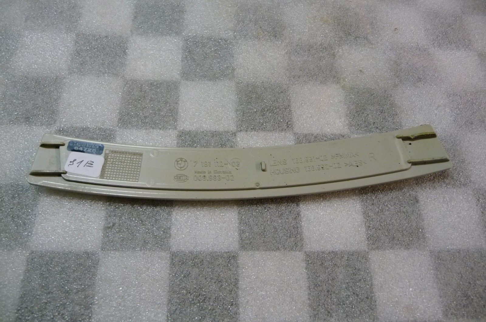 BMW 7 Series B7 Front Bumper Right Side Reflector 63147191112 OEM OE ...