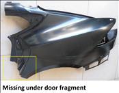 2016 2017 2018 2019 2020 Tesla Model S Rear Left Quarter Panel Wing Outer C-Pillar with large charge port option 1031638-S0-A  OEM OE
