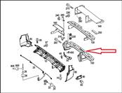 Mercedes Benz Sprinter W906 Rear Bumper Step Panel Pad Running Board 9065200331