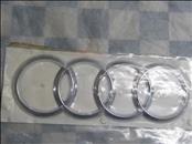 Audi Q7 A8 R8 Rear Trunk Lid Emblem Logo Badge Sign Rings 4H0853742A 2ZZ OEM A1