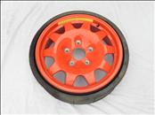 2000 2001 2002 2003 2004 Porsche 996 911 Turbo Orange Spare Donut Emergency Wheel 16" Tire; Offset 10; Bolt Pattern 5x130 99636215000 OEM OE