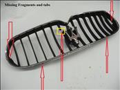 2009 2010 2011 2012 Maserati Quattroporte QTP Front Bumper Complete Grille Calendar with Emblem 81256000 OEM OE 