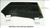 2022 2023 2024 Lamborghini Urus S LB636 Right Rear Passenger side Door Window Shatterproof Black (Original) Tinted Glass 4ML845026C; 43R-011344 OEM