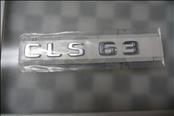 Mercedes Benz CLS 63 Rear Trunk Lid Nameplate Emblem Lettering -NEW- A2198171015