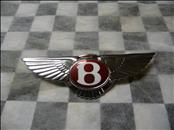 Bentley Red Label Flying "B" badge dark red center, with Pad 3W8853383 OEM