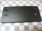 Porsche Cayenne Front Bumper License Bracket Satin Black 958701105059B9 OEM OE