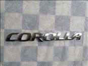 Toyota Corolla Rear Trunk Lid Emblem Nameplate 75442-02260 OEM A1