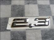 BMW Z3 Roadster Rear Trunk Lid "2.3" Emblem Logo Badge 51148412856 OEM A1