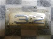 Audi A3 A4 A5 A6 TT Rear Trunk Lid Emblem Nameplate "3.2" 8P0853743D2 OEM A1