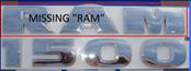 Dodge Ram 1500 Front Door "1500" Emblem Badge Nameplate 68149702AA OEM A1