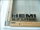 Dodge Ram HEMI 5.7 LITER Fender Emblem Nameplate 55078115AA OEM A1