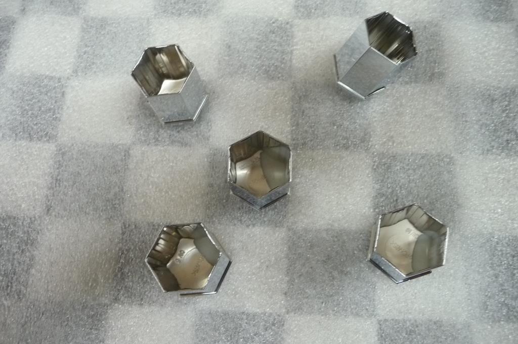 Tesla Model X Lug Nut Cap, Tall Chrome (Total of 5) 102701002A OEM