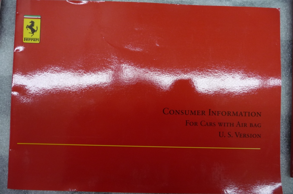 2002 Ferrari F360 360 Modena Owners Manual / Book / Leather Pouch Case