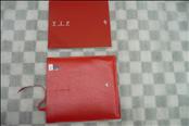 2008 Ferrari F430 Spider Spyder VIP (Vehicle Identification Passport) Book with Leather Case Cover Red Color