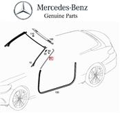 2017 2018 Mercedes Benz C300 Coupe Right Passenger Side Molding Trim Strip, Matte Silver A2056700602 2B12 ; A20567006022B12 OEM OE