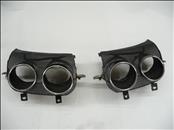 2017 2018 Maserati Levante Rear Bumper LH Left Driver & RH Right Passenger Exhaust Cover Terminal 670032836 ; 670032837 OEM OE