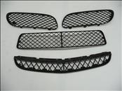 2003 2004 2005 2006 2007 2008 Bentley Continental GT GTC Front Bumper Black Plastic Grille Grill Set 3W8807675A, 3W8807683A, 3W8807682A, 3W8807667A OEM OE