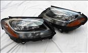 2015 2016 2017  Mercedes Benz C300 C350e Sedan W205 Halogen Headlight Left Driver & Right Passenger Headlamp 2059067202; 2059067102; A2059067202; A2059067102; LE12E6293 OEM OE