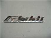 2014 2015 2016 2017 Maserati Ghibli Trunk Lid Emblem Badge Glossy Chrome 670008315 OEM OE