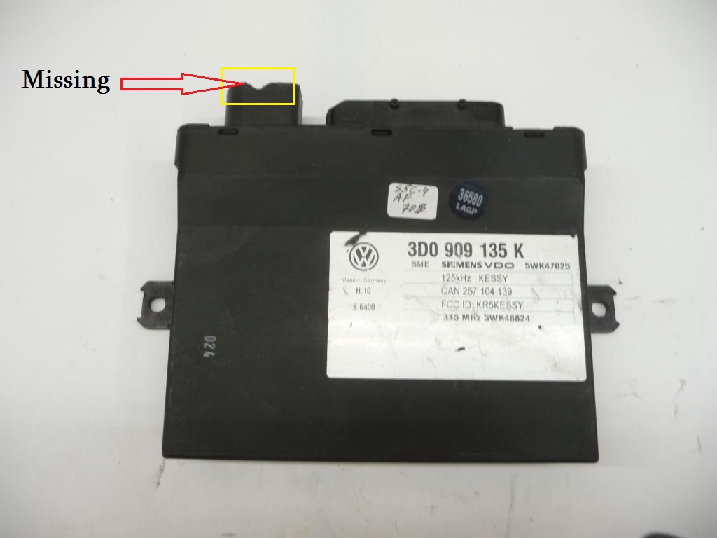 2004 Porsche Cayenne Keyless Entry Control Module Unit 3D0909135K OEM