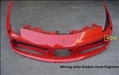 2016 2017 2018 2019 Ferrari 488 GTB Front Bumper Cover & Lower Spoiler Closure Trim 86707910; 87970310 OEM OE