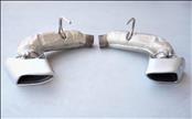 2016 2017 2018 2019 2020  Mclaren 570S 570GT Left & Right Side Muffler Exhaust Tip Silver Matt 13H0260CP; 13H0258CP OEM OE