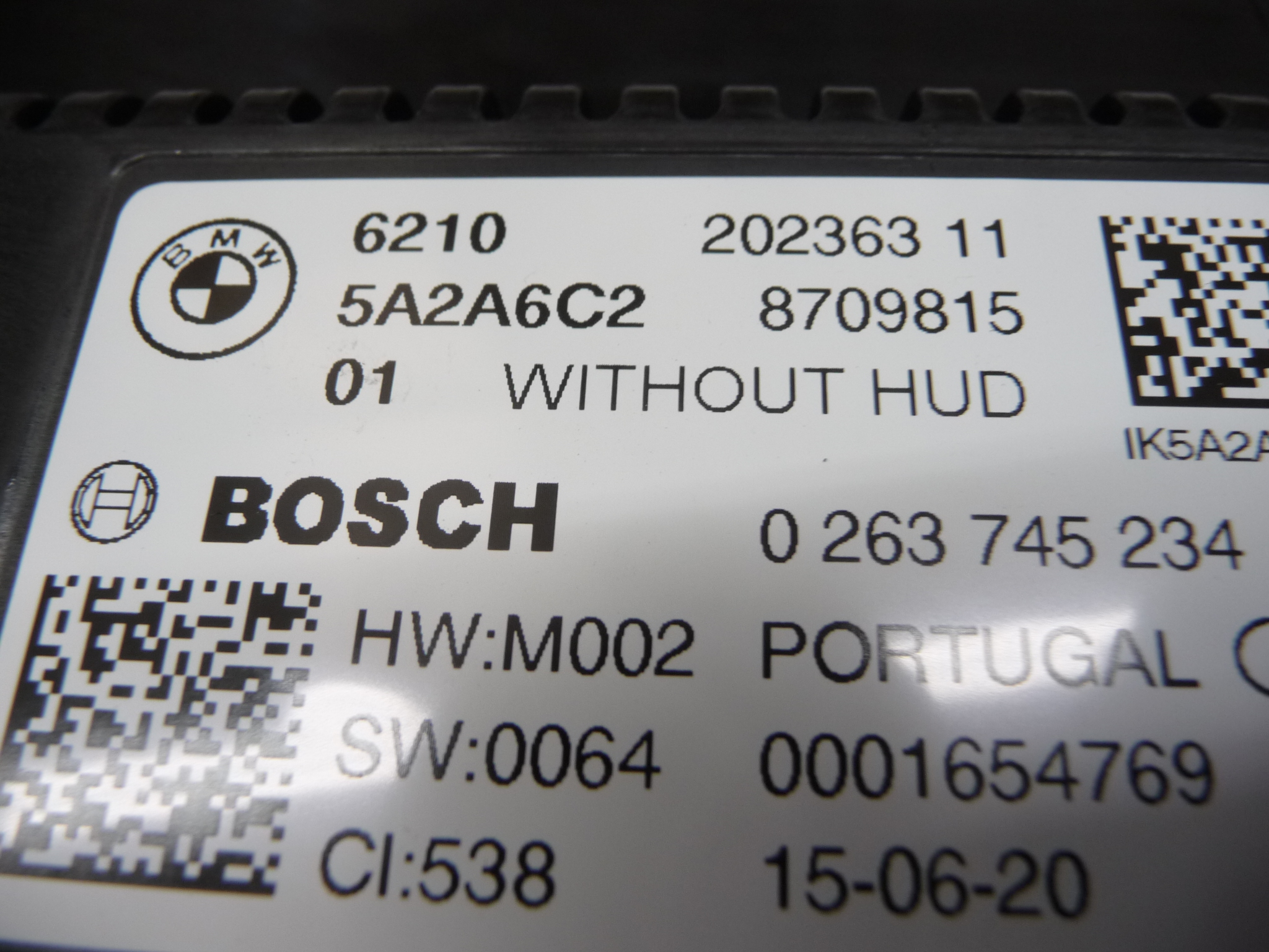 2020 BMW G20 Instrument Cluster 62105A2A6C2 OEM A1 LA Global Parts