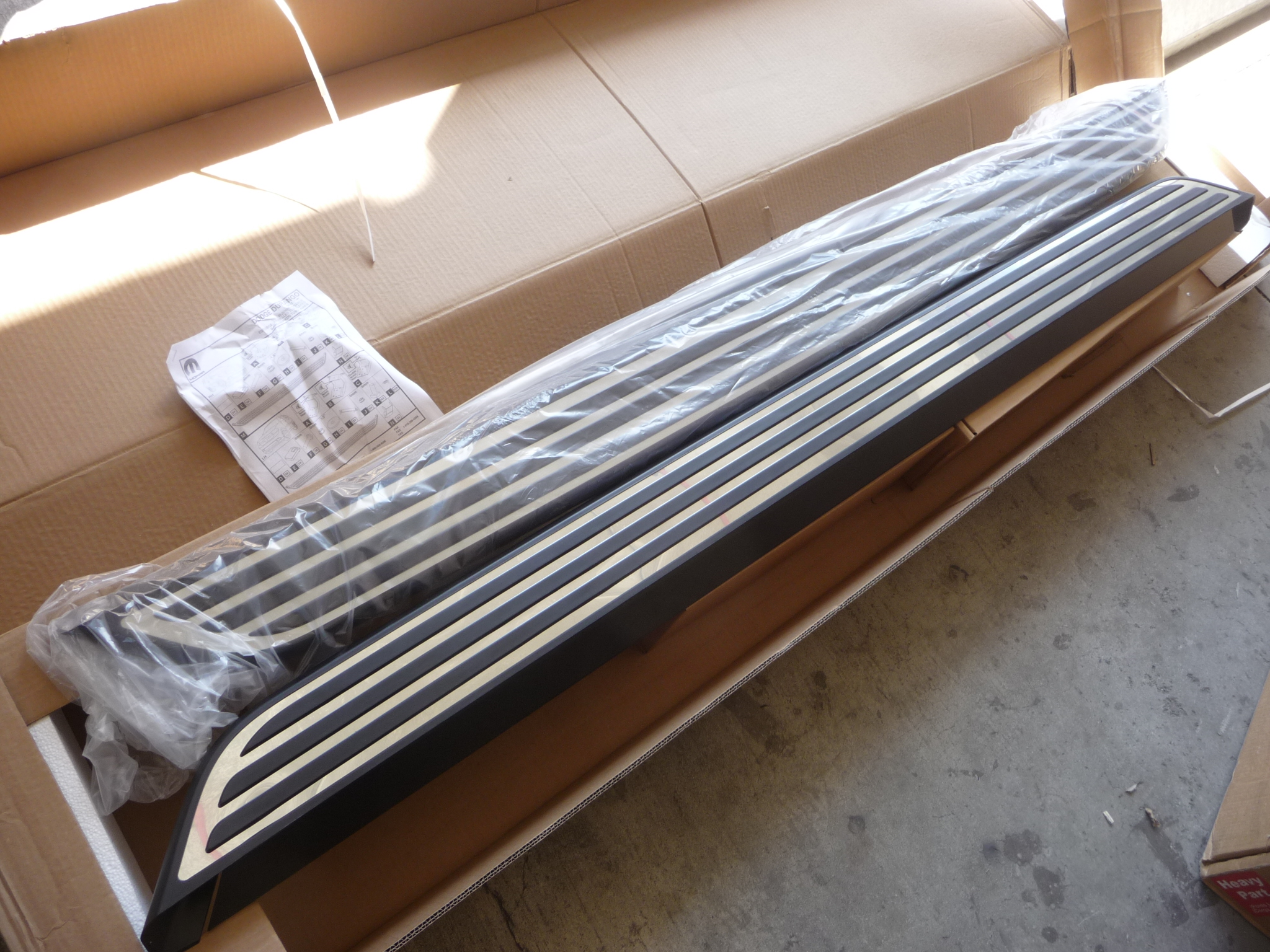 20112015 Dodge Durango Running Boards, Black, Chrome Accent 82212294AB