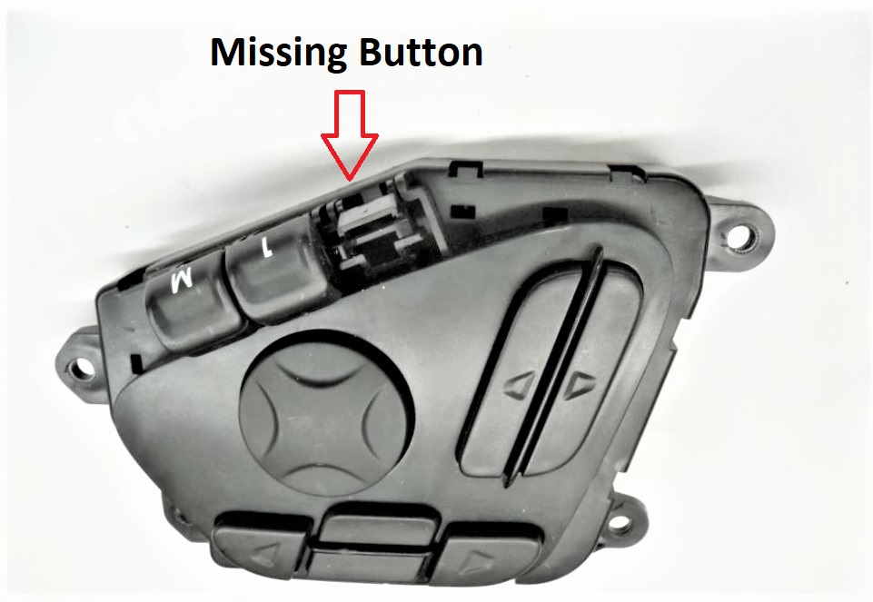 20162020 McLaren 570s 720s Passenger seat Adjustment Control Switch