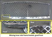 2020 2021 2022 Bentley Continental GT Front Grille Bezel Frame and meshes Chrome 3SD853683A; 3SD853684A 3SD853667A OEM