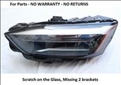 2020 2021 Audi A5 S5 Left Driver Full LED Headlight OEM, For Parts Part # 8W6941011B