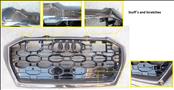 2021-2022 Audi RSQ8 Front Calendar Grille Carbon Finish 4M8853651AC OEM