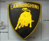 LAMBORGHINI LED Light AC110V-220V Dealer sign 21" Long 18" wide 4" high Original Very Nice, Collectable