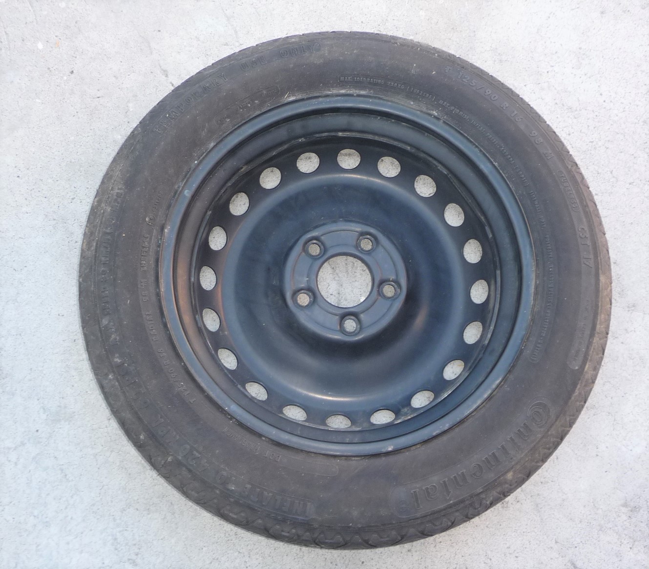 2008-2015 Mercedes Benz W204 C250 C300 Spare Tire Wheel Rim 2044000302 ...