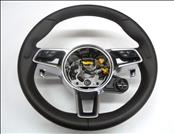 2017 2018 2019 2020 2021 2022 2023 Porsche 718 Boxster Cayman Leather Steering Wheel 9P1419091MC 6H6 ; 9P1419091MC6H6 OEM OE