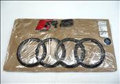 2017+ Audi R8 Spyder Glossy Black Rear Deck Trunk Lid Badge Emblem 4S78537422ZZZ; 4S78537422