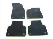2018 2019 2020 2021 2022 2023 Lamborghini Urus Protective Mat Leather Edge Carpet Green Set 4ML863011H; 4ML863731B; 4ML863719B; 4ML863720B; 4ML863732B OEM