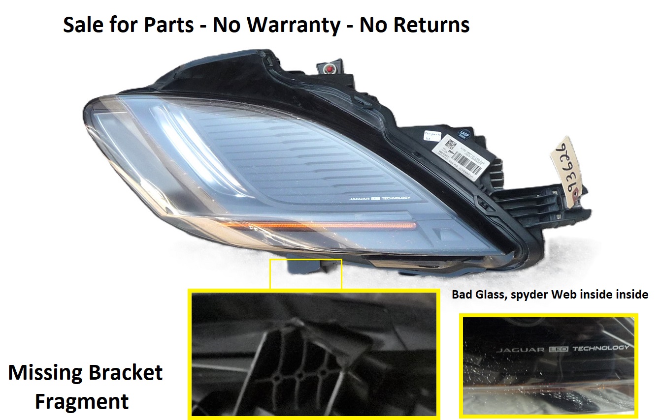 18-20 Jaguar X152 F-Type Left Driver LED Bare Headlight JX53