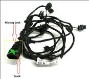 2012 2013 2014 2015 Bentley Continental GT GTC Rear Bumper PDC Parking Sensor Harness Cable 3W0971104Q OEM