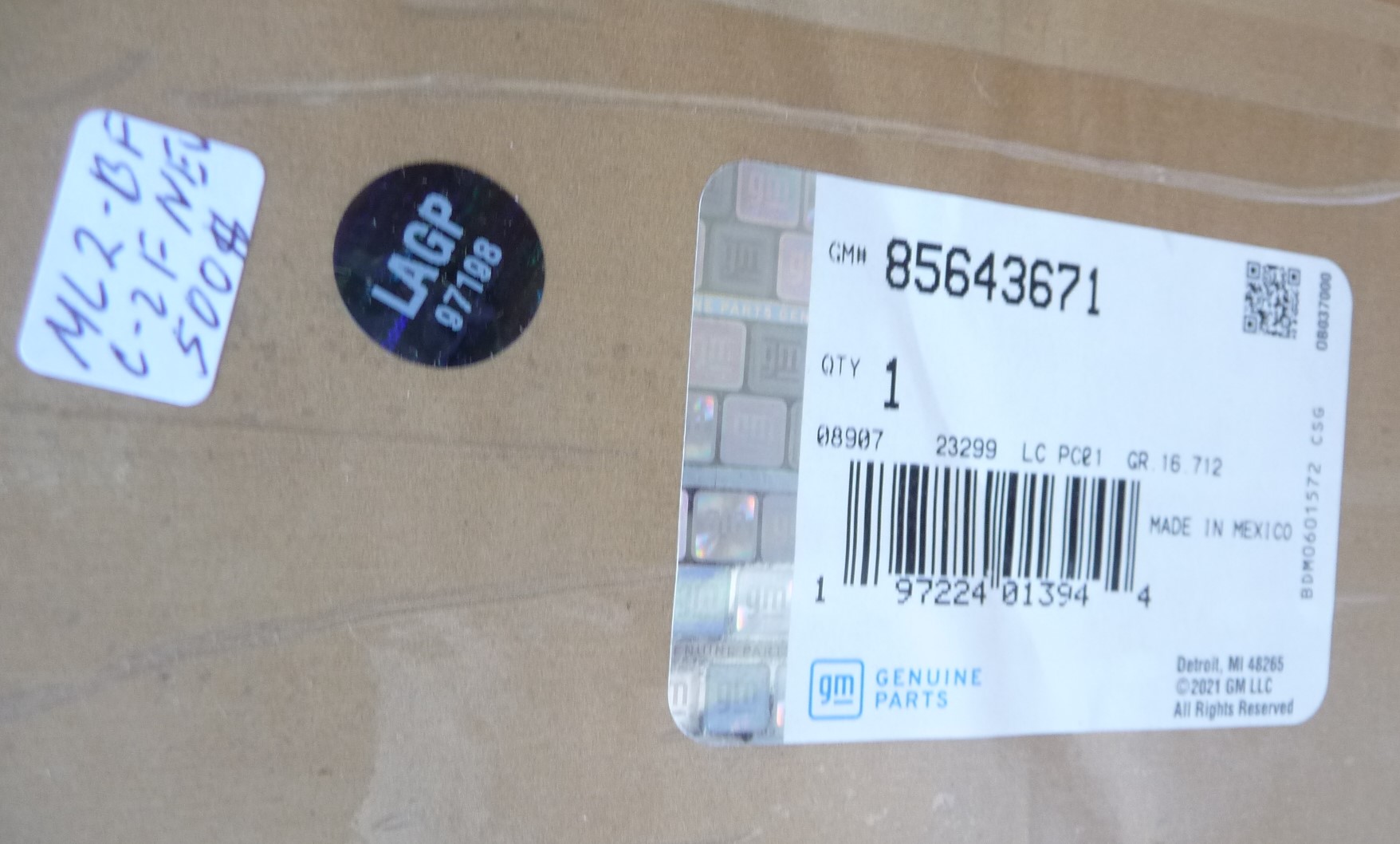 2021-2024 GMC Yukon Cadillac Escalade Left Driver Roof Curtain Unit ...