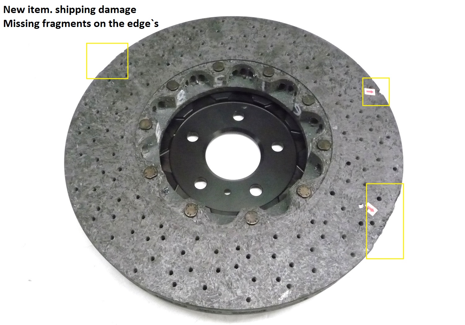2017-2022 McLaren 720S Rear CCM Ceramic Brake Disk Rotor, Chipped ...